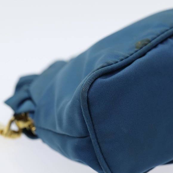 PRADA Pouch Nylon Blue Auth 83739 - Picture 7 of 16